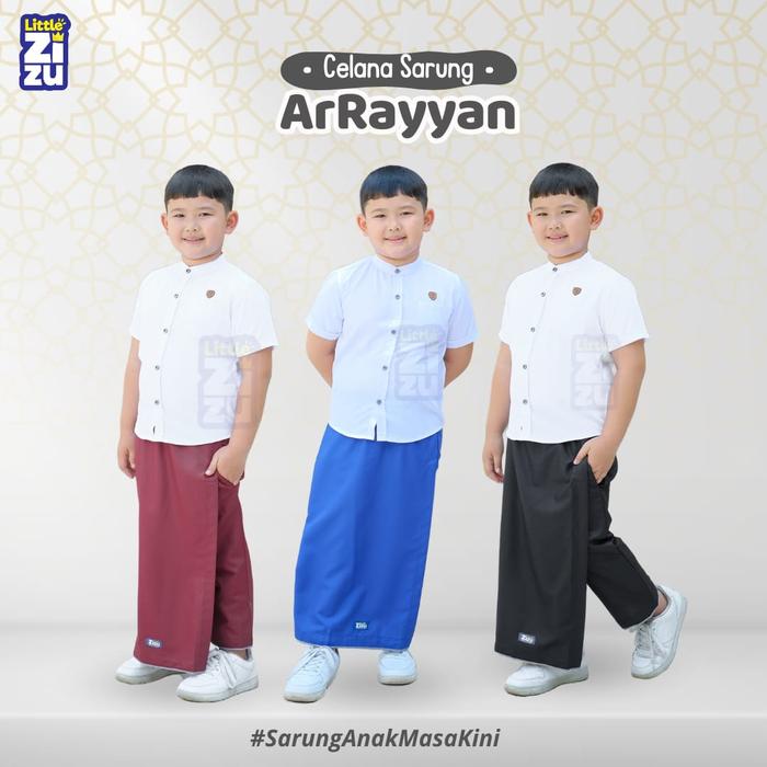 Celana Sarung Anak Muslim Instan Nyaman ArRayyan Perlengkapan Solat Usia 2-10 Tahun -