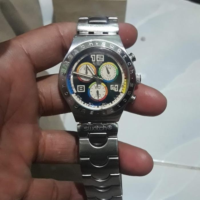swatch irony chronograph