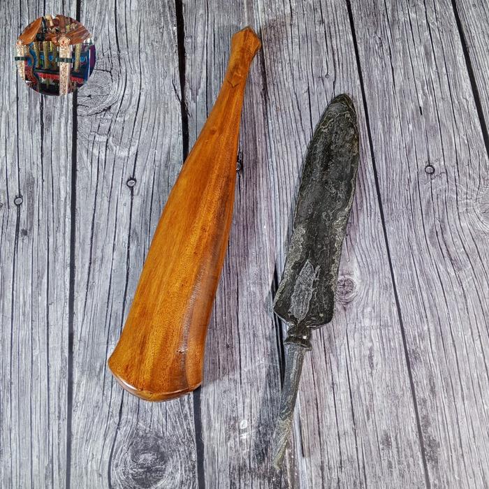 Tombak Biring Wadon Pamor Batu Lapak Tangguh Tuban Sepuh Kuno