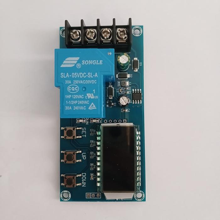 Modul Charger Aki Digital LCD Display Otomatis CUT OFF 30A