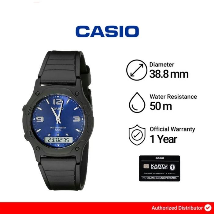 Jam Tangan Pria Casio AW-49HE-2AVDF / AW-49HE-2A Original