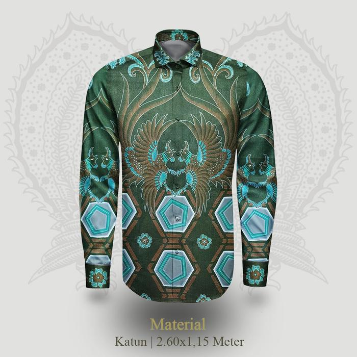 Kain Batik Tulis Katun Pola Kemeja Pria Motif Sawunggaling C1030