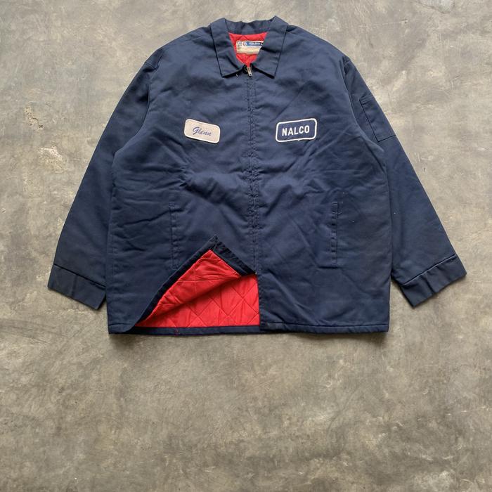 Vtg red kap work jacket navy