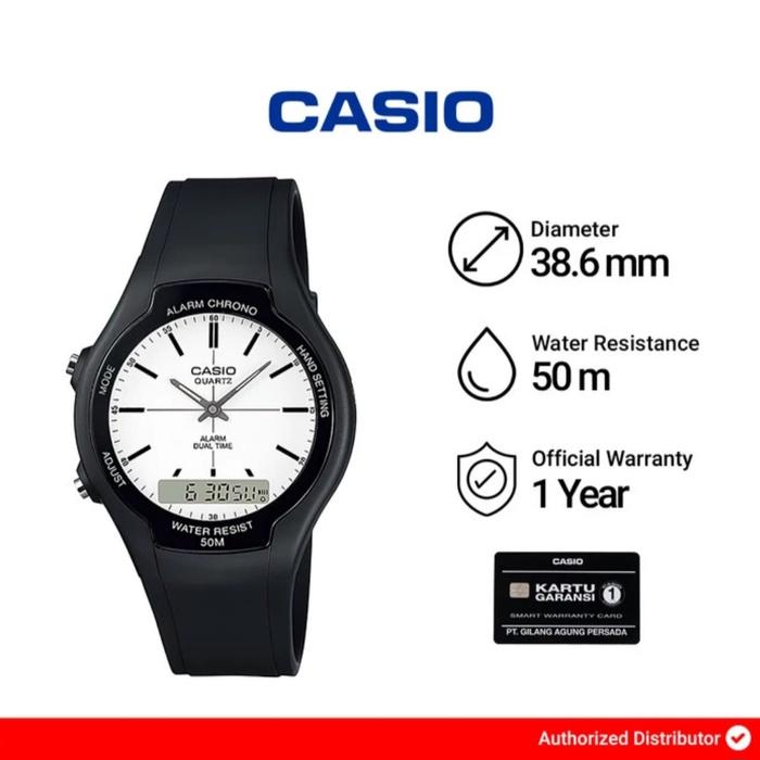 Jam Tangan Unisex Casio AW-90H-7EVDF / AW-90H-7E Original