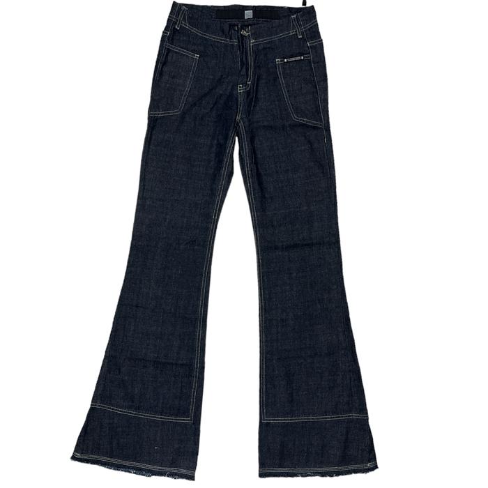 marithe francois girbaud flare bootcut indigo denim