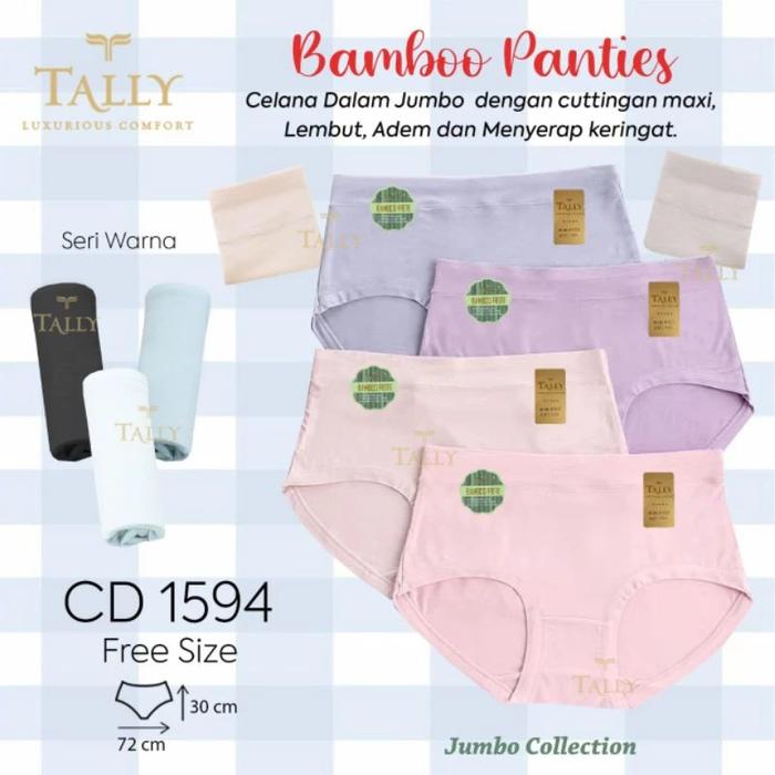 CD CATOON BAMBOO TALLY 1594 CELANA DALAM POLOS JUMBO - BUNGALILY