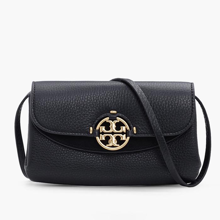 TORY BURCH Miller Crossbody Wallet Bag in Black