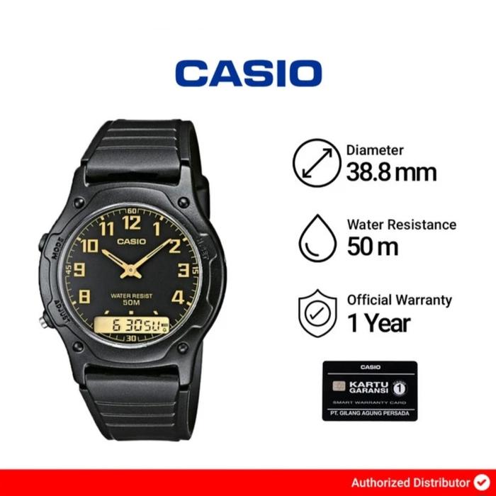Jam Tangan Pria Casio AW-49H-1BVDF / AW-49H-1B Original