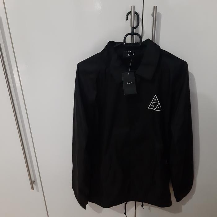 HUF Worldwide HUF TRIPLE TRIANGLE COACHES JACKET Black Size M Original