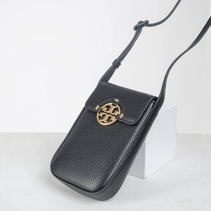 Tory Burch Miller Phone Crossbody Bag Black