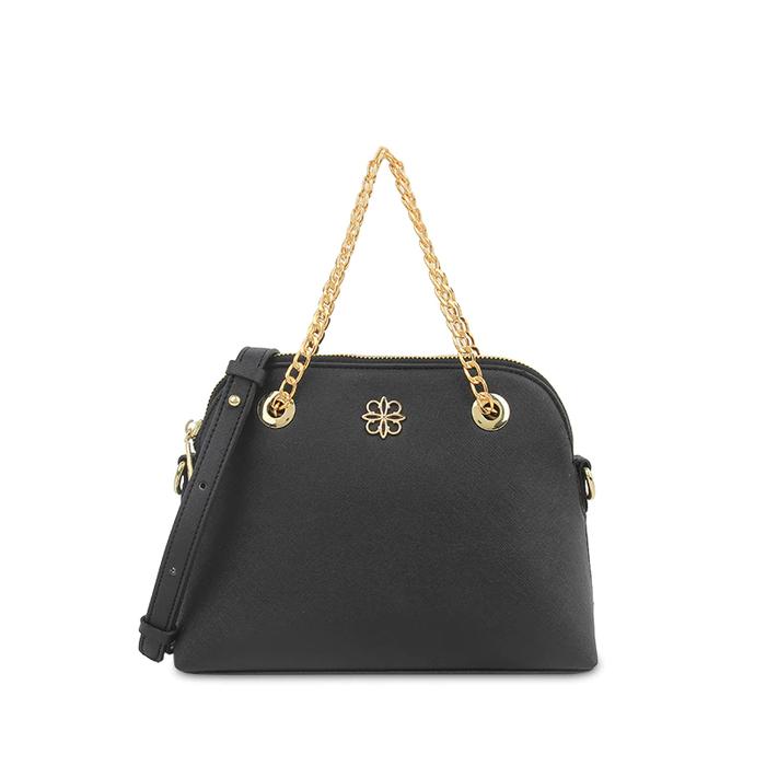 Shoulder Bag Paris Lynella (Solid Black) - Les Catino Original