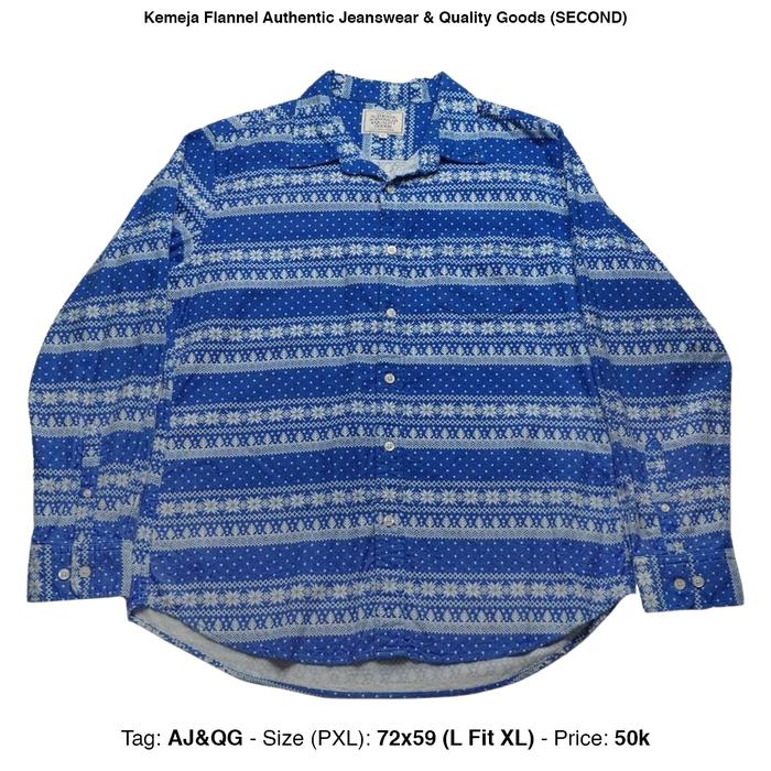 Kemeja Flannel Authentic Jeanswear & Quality Goods Second