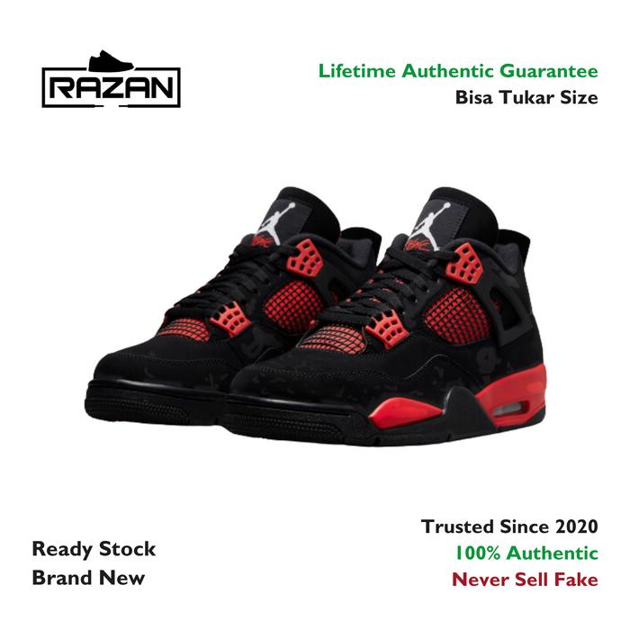 Air Jordan 4 Red Thunder 100% Authentic