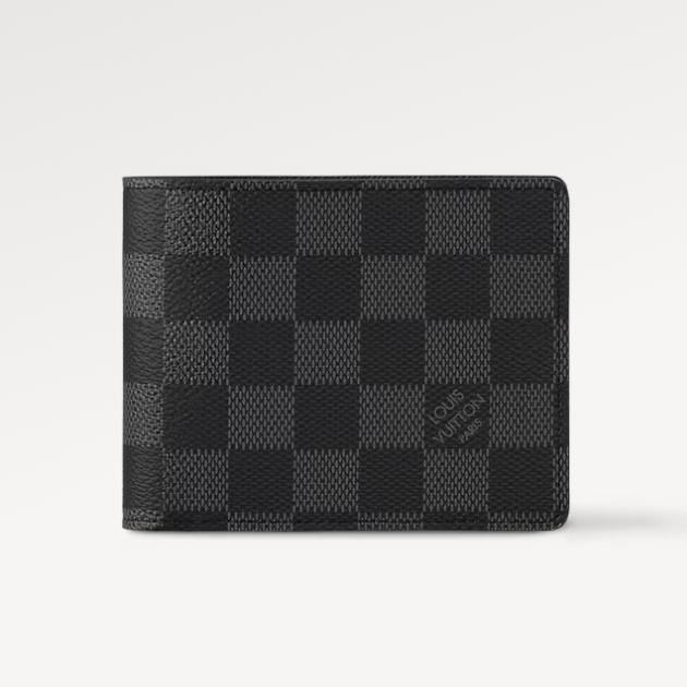Dompet Pria Man LV Louis Vuitton Multiple Wallet Damier Graphite