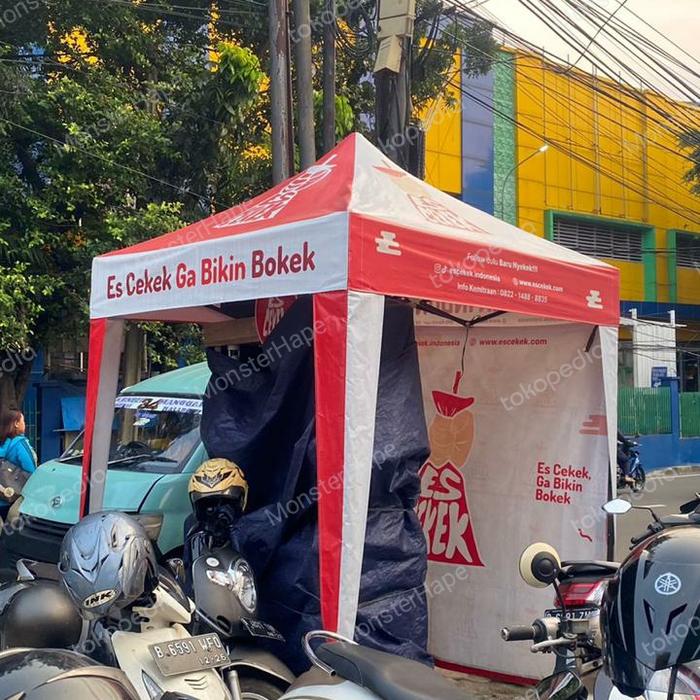 Tenda stand 2x2 meter es cekek
