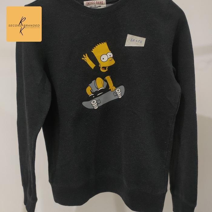 jaket crewneck bart simpson