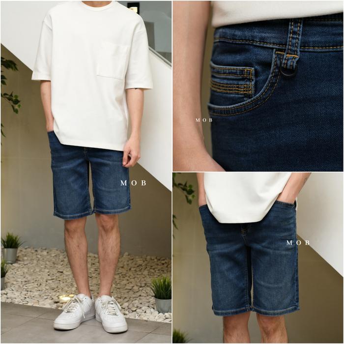 Celana Pendek Camel Active Denim Medium Blue Original