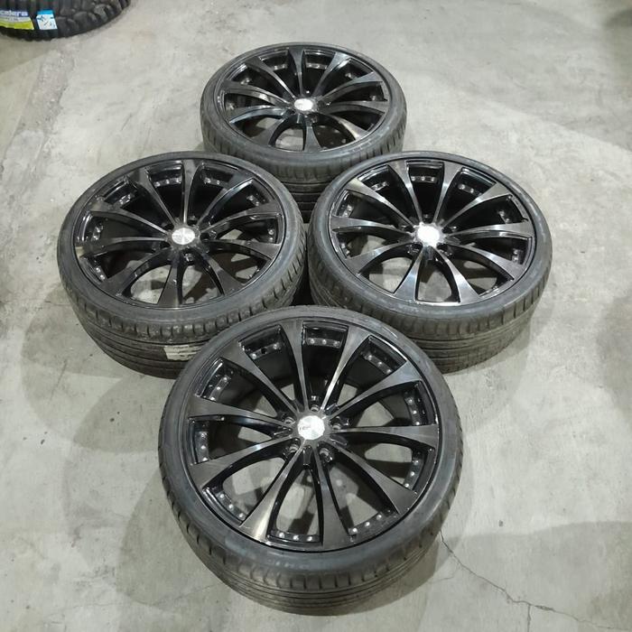 velg mobil bekas racing hsr monaco r20 lebar 8,5 et45 pcd 5x114,3 +ban
