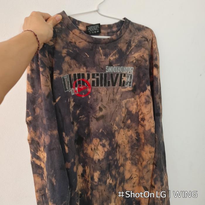 kaos Quiksilver lengan panjang crewneck camo designer CUSTOM artisan