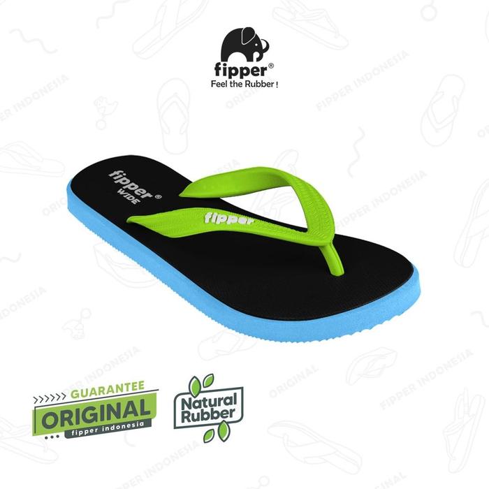 ORIGINAL Fipper Wide Black / Blue Sky / Green Apple