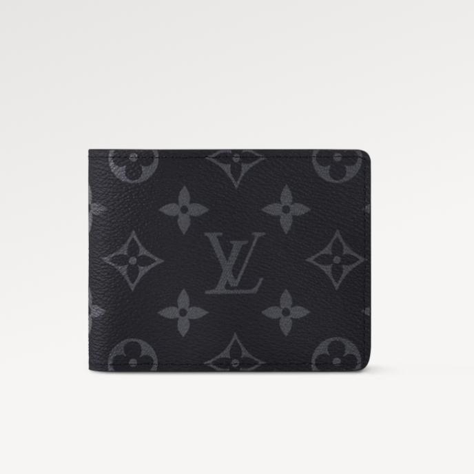 Dompet Pria Man LV Louis Vuitton slender wallet monogram eclipse