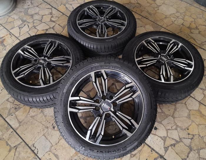 Velg Mobil Bekas HSR MERKIN R15 Lubang 4 Ban 185 60 R15