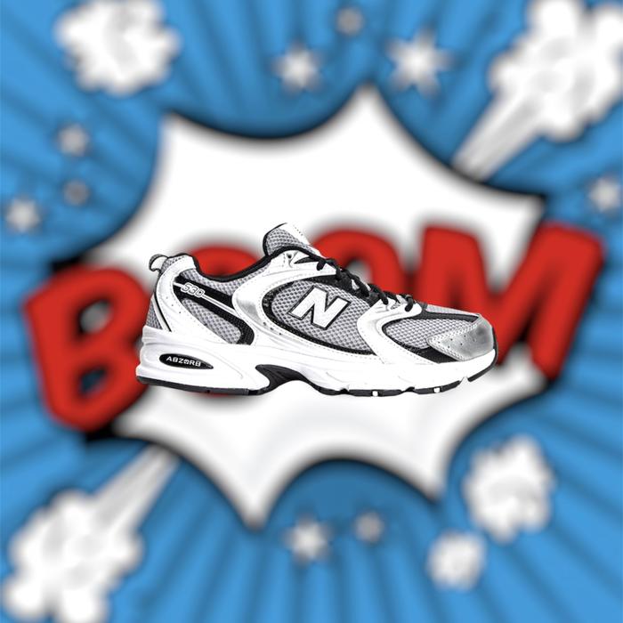 Nb 530 New Balance 530 Silver Black ORIGINAL