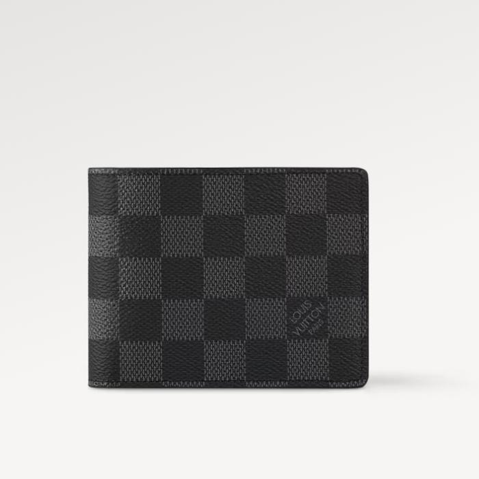 Dompet Pria Man LV Louis Vuitton Slender Wallet Damier Graphite