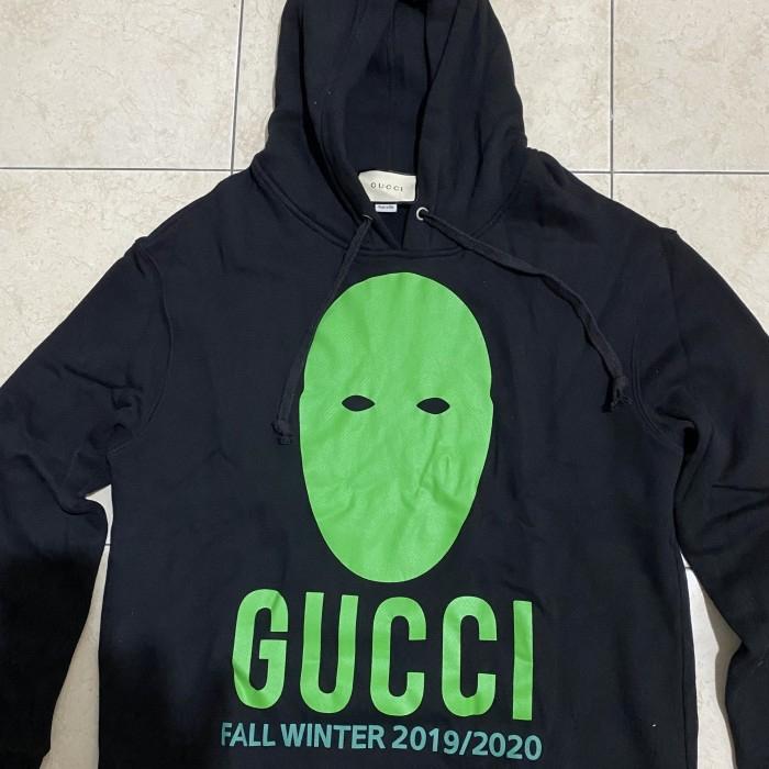 hoodie Gucci original gucci mask hoodie green black. Original authentic