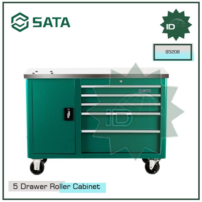 MEJA KERJA DRAWER 47 INCH 5 DRAWER TROLLER CABINET 95208 SATA TOOLS
