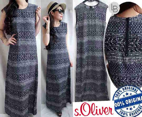 S Oliver Maxi Batik Printed Dress