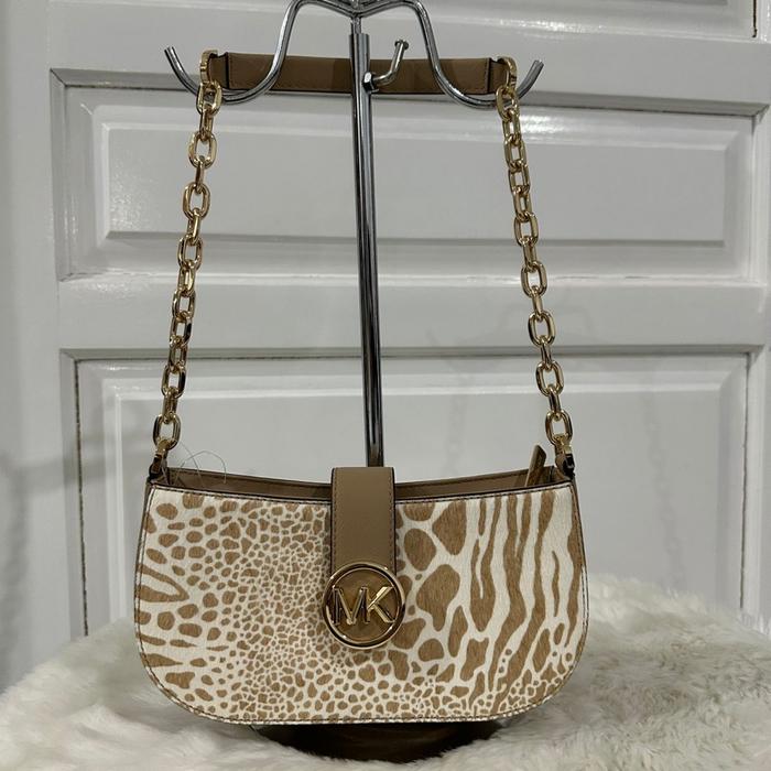 tas wanita mk carmen small pouchette multi in