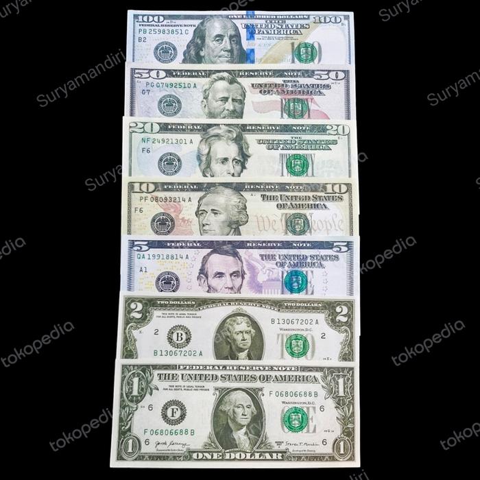 Set Uang Dollar Amerika USA (2004~) Souvenir Replika