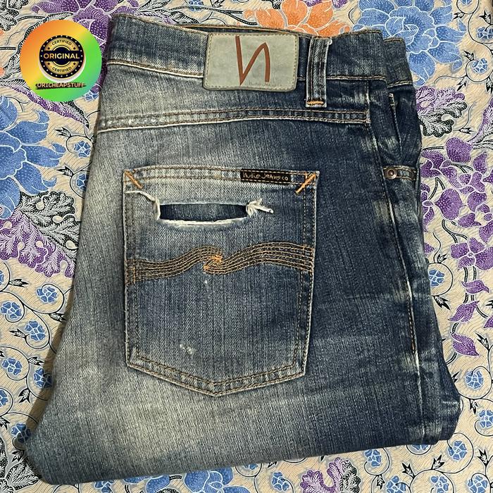 Celana Pria Nudie Jeans Lean Dean Martin Replica 3 Preloved Original