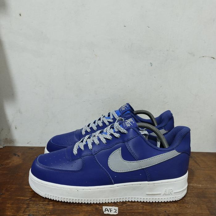 sepatu second branded nike af1 blue size 42
