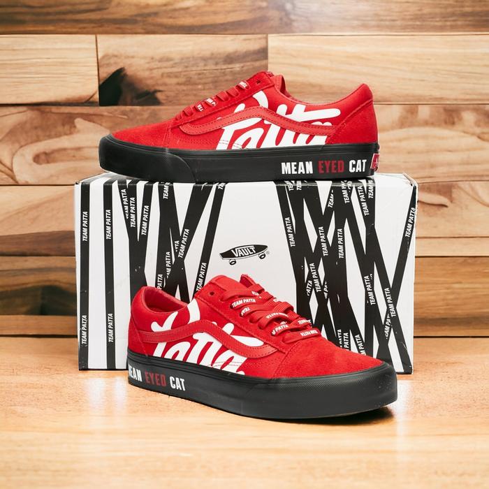 Sepatu Vans Old Skool Vault LX Reissue PATTA Red Original