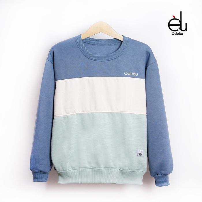ODECU PREMIUM HOODIE VERTICAL DVM SWEATER OVERSIZE PRIA WANITA