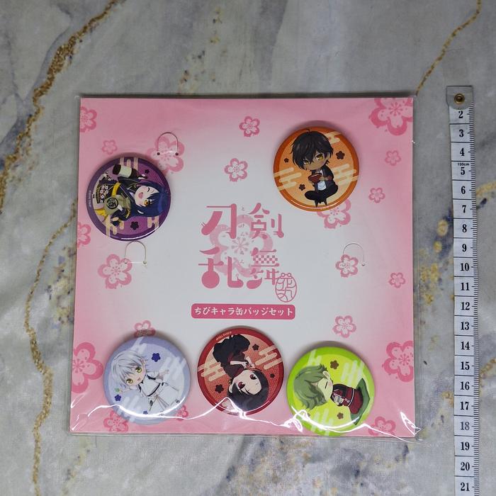 Touken Ranbu Badge Set 5 Hanamaru Toho Pin Bros