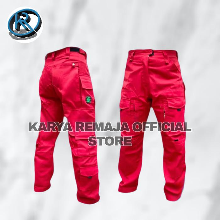 Celana Panjang Model Tactical Kitanica MERAH Celana Panjang Premium