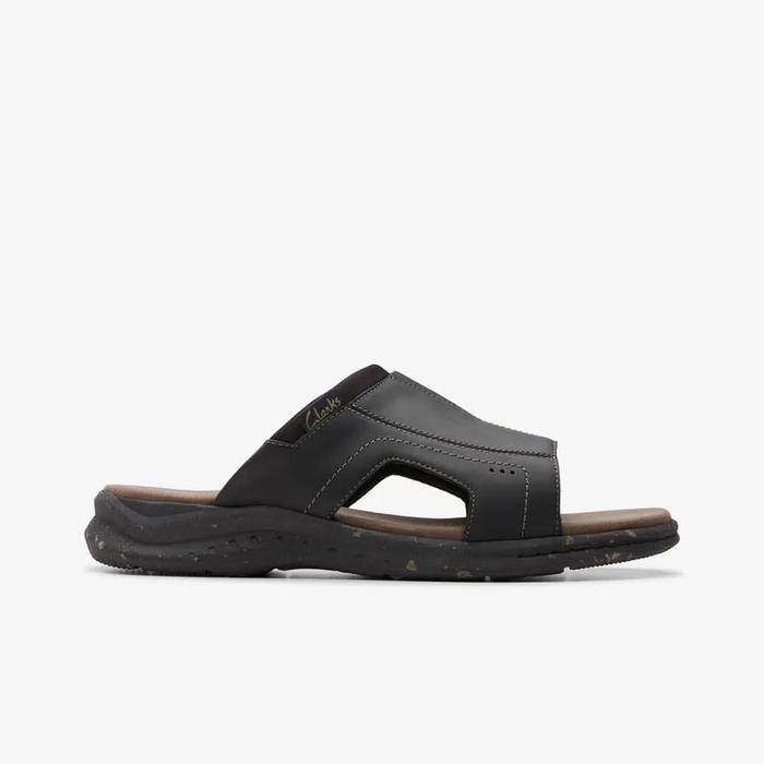 CLARKS Walkford Band Original Sandal Pria Leather - Black