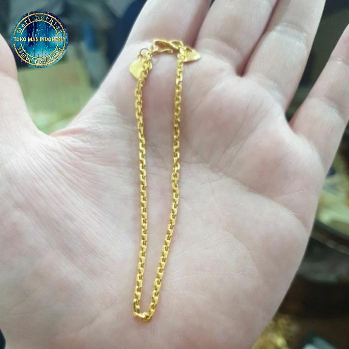 Gelang Emas 24k asli model rantai | gelang 24 karat
