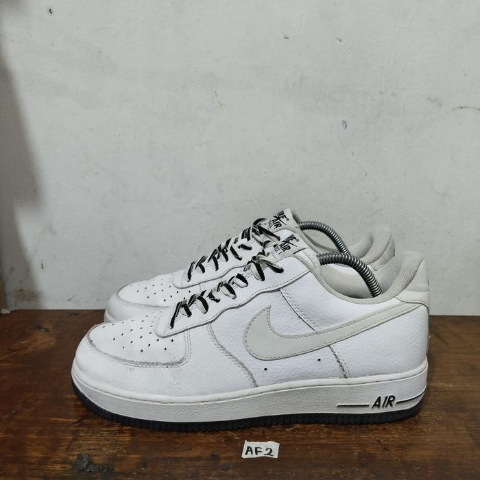 sepatu second branded nike af1 black stitched star head size 42.5