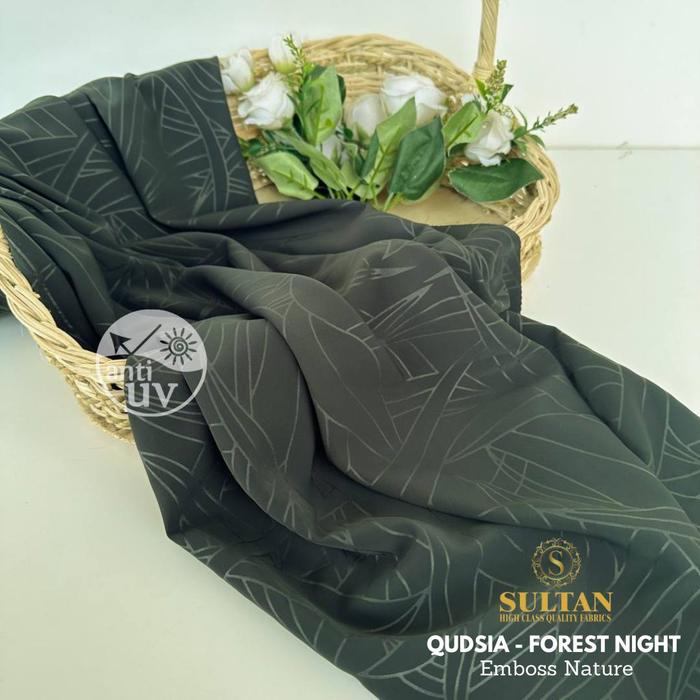KAIN ABAYA SULTAN QUDSIA ANTI UV EMBOSS NATURE