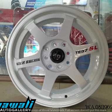 VELG MOBIL TE37 SL RING 15 PUTIH COCOK DI BRIO AGYA AVANZA CALYA IGNIS
