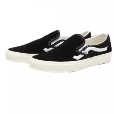 Vans Slip On Side Stripe Black White