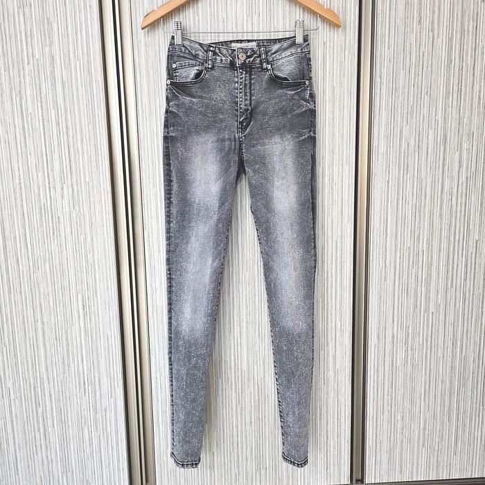 Preloved Celana Skinny Denim Jeans Wanita Mango Size S 34