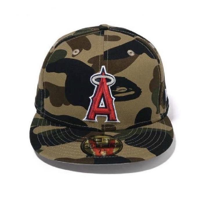 New Era 59Fifty Angels Yankees Bape MLB 1st camo bathing ape