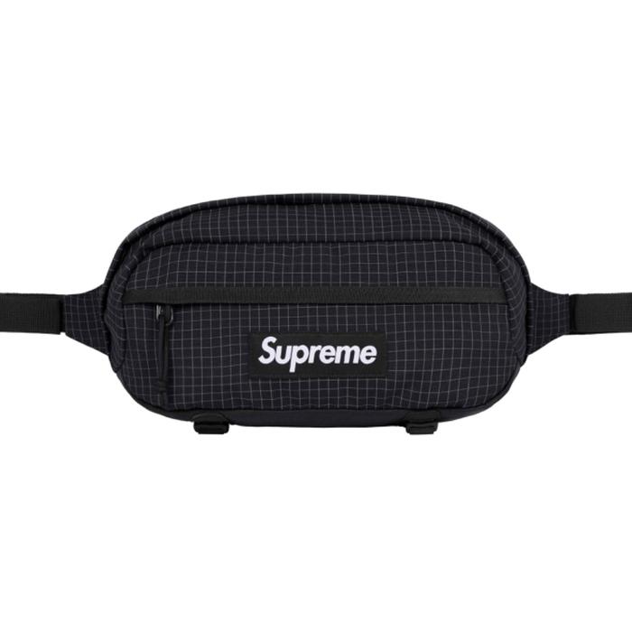 SUPREME WAIST BAG SS24 TAS PINGGANG HITAM REFLECTIVE ORI AUTHENTIC
