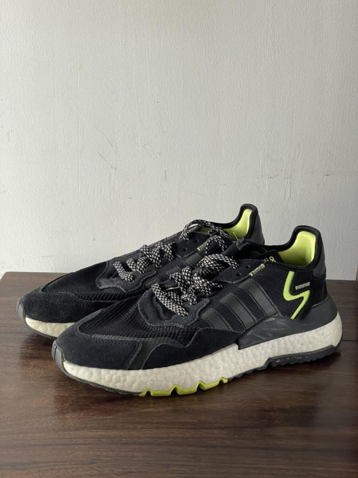 Adidas Original Nite Jogger Boost Black Neon EG7409 Second / Bekas