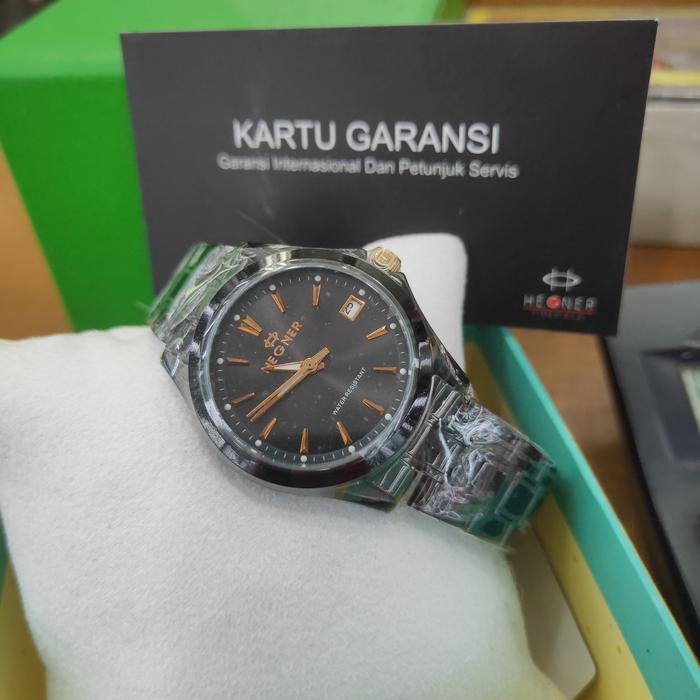 Jam Tangan Wanita Hegner 8009 Black Original